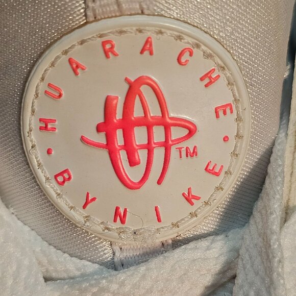 Nike Air Huarache Run GS 'White Racer Pink' 654280-108 6.5 Youth / Womens 8 EUC - Picture 9 of 15